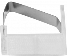 Зажим для скатерти-юбки прозрачный пластик, липучка